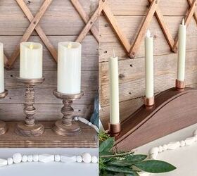 DIY candle holders for pillar and tapered candles