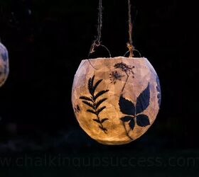 DIY pressed flower lanterns