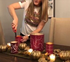 How to Make an Easy & Enchanting Tin Can Lantern for Fall