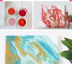 centros de mesa de cristal diy, Un tutorial sobre c mo hacer DIY pintura vierte el arte
