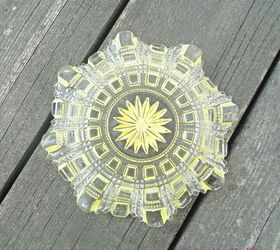 flores de cristal pintadas fciles de hacer, pintar plato de cristal con rotulador amarillo