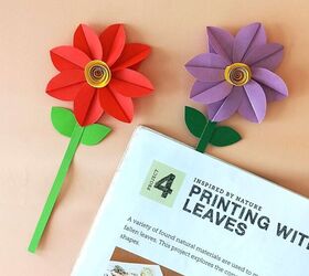 Plantillas de flores de papel bonitas y fáciles de hacer