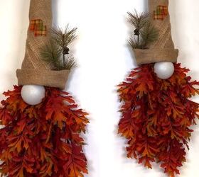 DIY fall gnome wreath