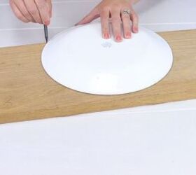 Drawing around a dinner plate