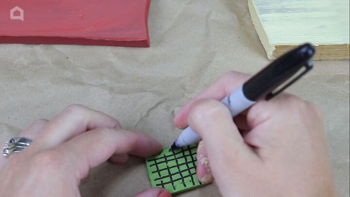 Drawing a checkered pattern with a marker