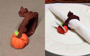 How to Make a DIY Fall Pumpkin Napkin Ring Out of Modeling Clay