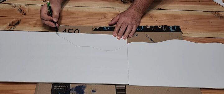 Creating the icing detail for the Gingerbread Door