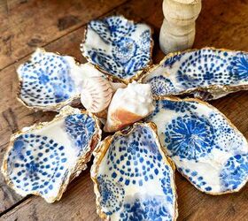 cmo hacer una hermosa guirnalda de cuentas de madera con conchas de ostras, flor de concha de ostra