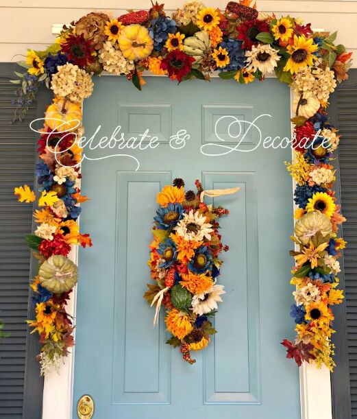 Fall front door decor