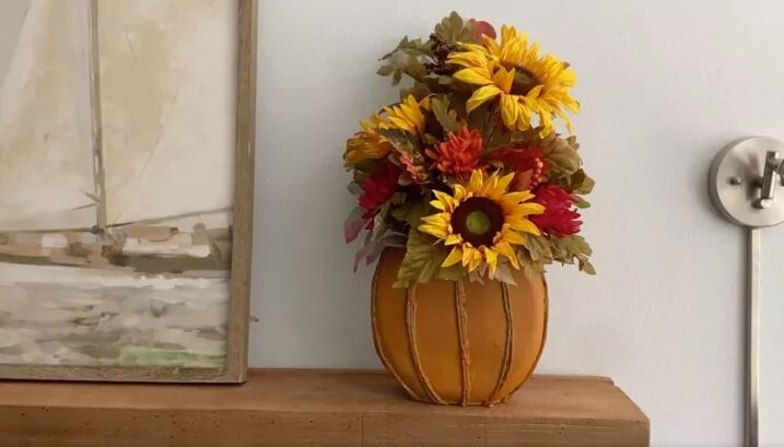 DIY Tide Pod pumpkin centerpiece