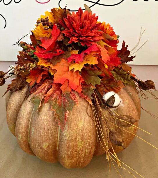 Pumpkin floral arrangement