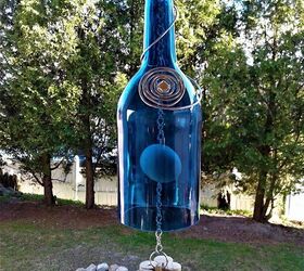 botella de vino wind chime