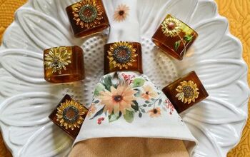 Easy DIY Sunflower Napkin Rings