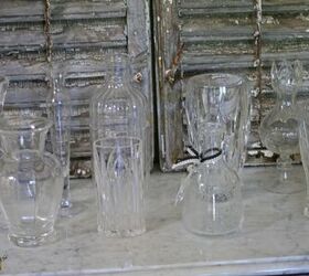 decoracin fcil de helechos en agua con jarrones de cristal transparente, decoraci n f cil con helechos en jarrones transparentes