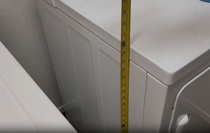 Measure the height of your washer and dryer