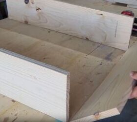 Attach a 24 inch board to the bottom of the two longer boards