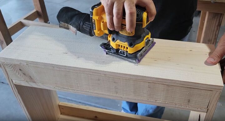 Sand your custom storage cart