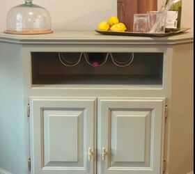 How to Make a DIY Bar Cart Out of an Old Entertainment Center