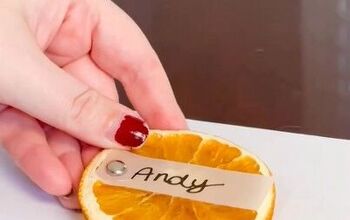 How to Make Festive Orange Place Cards With Real Citrus Slices