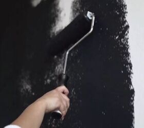 Painting the wall black
