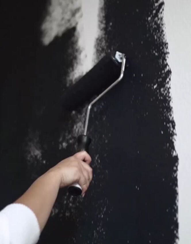 Painting the wall black