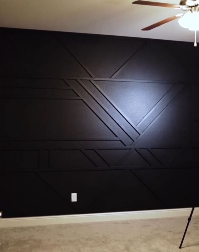 Black accent wall