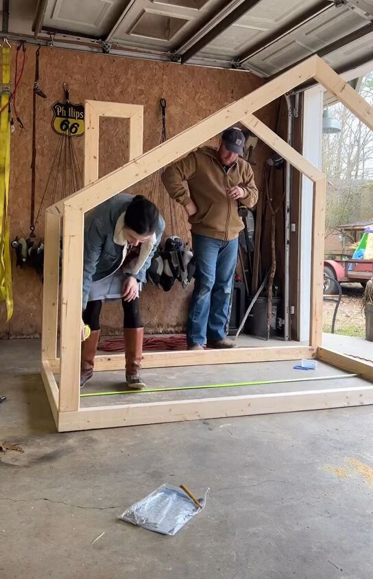 diy house bed, Securing the frame