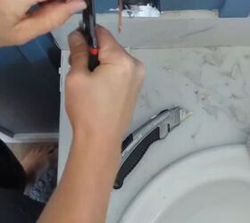 how to add an electrical outlet, Stripping the wire