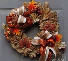 Burlap ruffle wreath