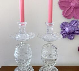 DIY Candleholders From Thriftstore Glassware