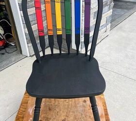 diy silla de profesor pintada de capricho, Silla de profesor pintada