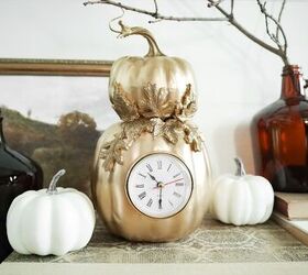 Reloj de calabaza de otoño DIY