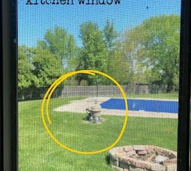 proyecto de valla fcil, La bomba de la piscina vista desde la ventana de mi cocina