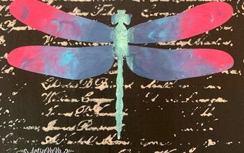 Dragonfly Art With Terra Clay Paint