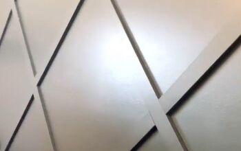 How to Create a Pretty Diamond Pattern Accent Wall in Your Bedroom
