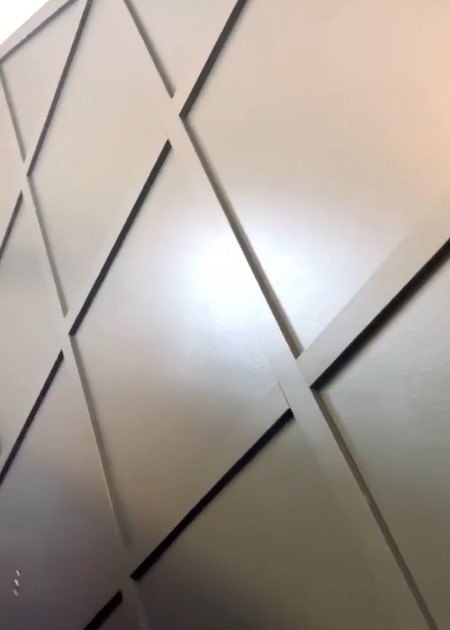 Finished accent wall