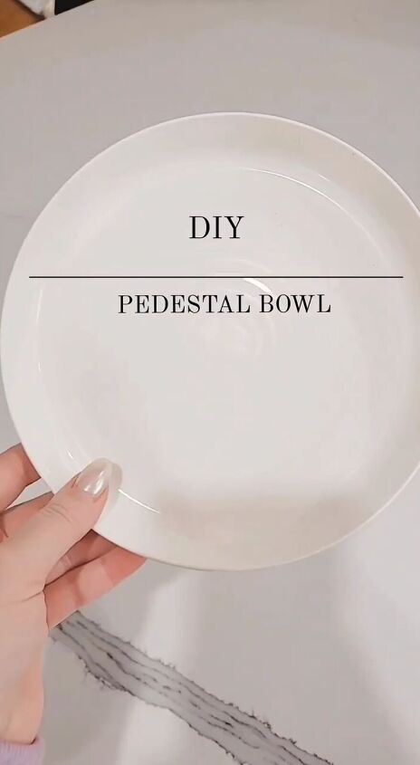 DIY pedestal bowl