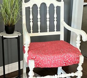 asiento chic makeover tapizado de asientos de sillas, tapizar asiento de silla diy una silla recien tapizada