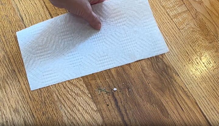 floor cleaning hacks, Sweep dirt into a pile