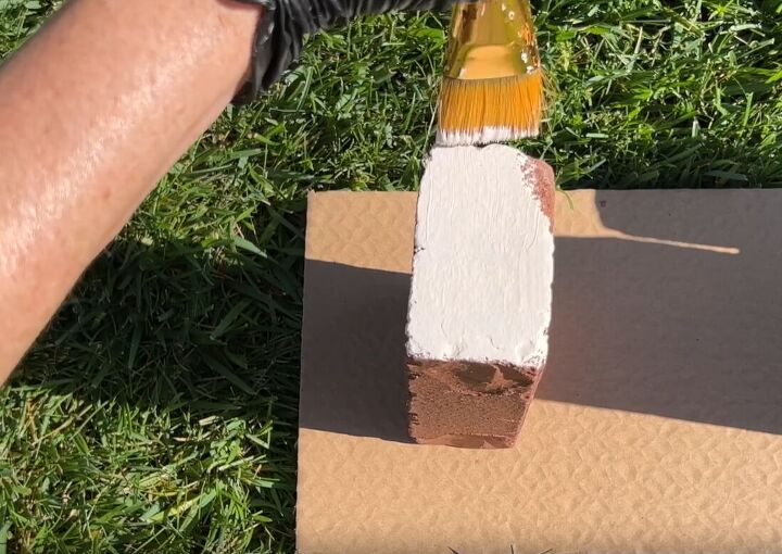 brick books for garden, Paint the top thin edge
