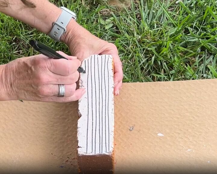 brick books for garden, Draw the book pages