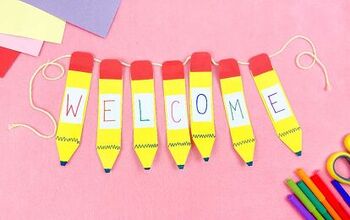 Cute Pencil Welcome Banner for Back to School