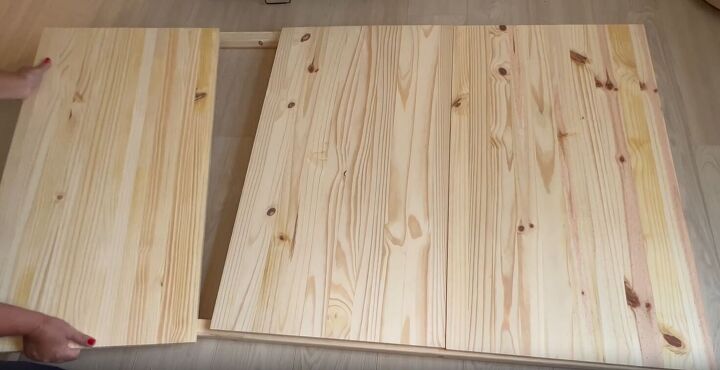 diy rattan headboard, Add plywood boards to the frame