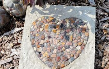 Mosaic Heart Concrete Stepping Stone DIY