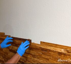 creacin de una pared de acento con cuas de madera