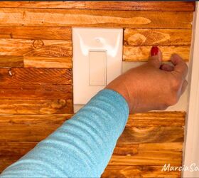 creacin de una pared de acento con cuas de madera