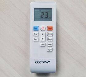cool down this summer in style with costways portable air condition, Costway portable air conditioner remote