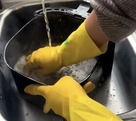 Scrubbing the inner bowl