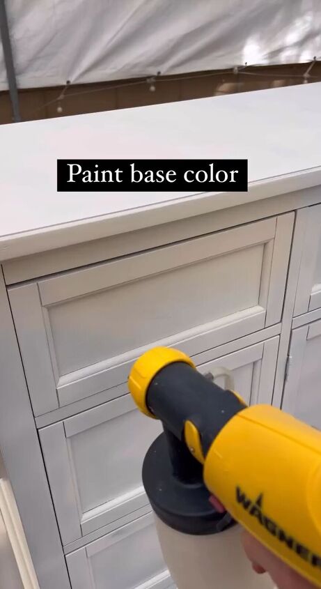 faux wood grain painting, Applying a base coat of paint