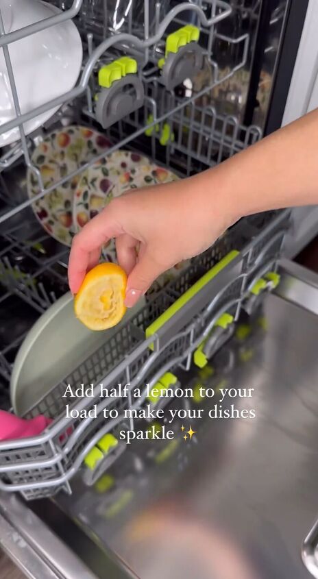 clean with lemon, Using lemon in a dishwasher